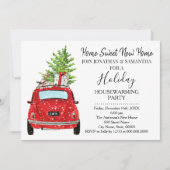 引っ越し祝いパーティークリスマスホリデーニューホームバッシュ 招待状 (正面)