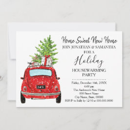 引っ越し祝いパーティークリスマスホリデーニューホームバッシュ 招待状