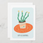 引っ越し祝いパーティーサボスハウスプラントアートニューホームカード (正面/裏面)