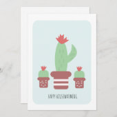 引っ越し祝いパーティーサボスハウスプラントニューホームカード (正面/裏面)