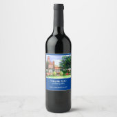 引っ越し祝いパーティーザマナーハウスヨークイングランドガーデン ワインラベル (正面)