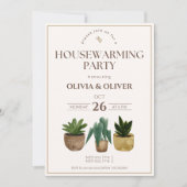 引っ越し祝いパーティーシンプルパーティー 招待状 (正面)