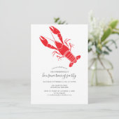 引っ越し祝いパーティーシーフードボイルクロフィッシュパーティー 招待状 (スタンド正面)