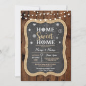 引っ越し祝いパーティースウィートホームクリスマスウィンター招待状 招待状 (正面)