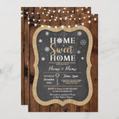 引っ越し祝いパーティースウィートホームクリスマスウィンター招待状 招待状 (正面/裏面)