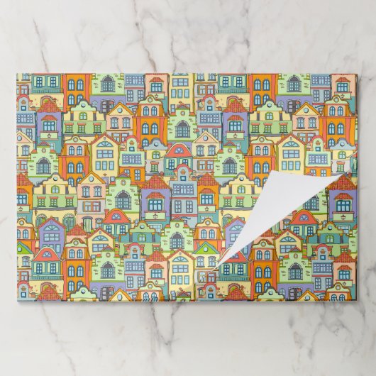 引っ越し祝いパーティーニューハウスパーティー紙ランチョンマット ペーパーパッド (折り畳み)