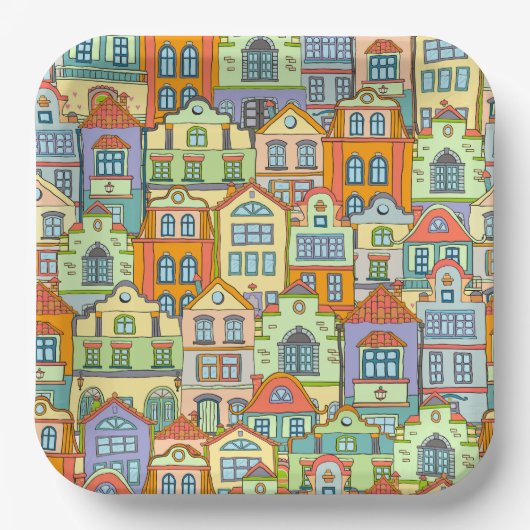 引っ越し祝いパーティーニューハウスパーティー ペーパープレート (正面)