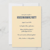 引っ越し祝いパーティーニューホームガーデンウォーターカラーキュートパーティー 招待状 (裏面)