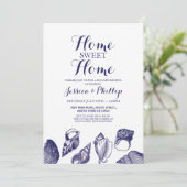 引っ越し祝いパーティーニューホームハウスシェルズ海ビーチ 招待状 (スタンド正面)