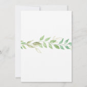 引っ越し祝いパーティーニューホームハウスフォイル離れズグリーン 招待状 (裏面)