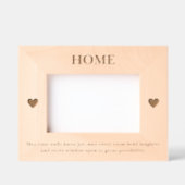 引っ越し祝いパーティーニューホーム引用文カスタムウッドフレーム レーザー彫刻フレーム (正面)