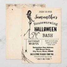 引っ越し祝いパーティーハローウィンパーティガール&キャットスケルトン