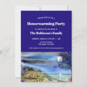 引っ越し祝いパーティーバイライトオブシルブリュームーン 招待状 (正面)