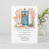 引っ越し祝いパーティーパンプキンホームスウィートホーム 招待状 (スタンド正面)