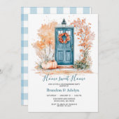 引っ越し祝いパーティーパンプキンホームスウィートホーム 招待状 (正面/裏面)