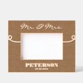 引っ越し祝いパーティーパーソナライズされた木製写真枠 レーザー彫刻フレーム (正面)