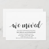 引っ越し祝いパーティーパーティの招待状カード 招待状 (正面/裏面)