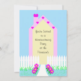 引っ越し祝いパーティーパーティの招待状キュートハウス 招待状