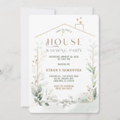 引っ越し祝いパーティーパーティの招待状テンプレート 招待状 (正面)