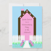 引っ越し祝いパーティーパーティの招待状ハウス招待状 招待状 (正面)