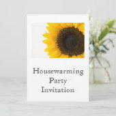 引っ越し祝いパーティーパーティの招待状ヒマワリ 招待状 (スタンド正面)