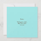 引っ越し祝いパーティーパーティの招待状ブラウン 招待状 (裏面)