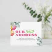 引っ越し祝いパーティーパーティの招待状ポストカードクリスマス ポストカード (スタンド正面)