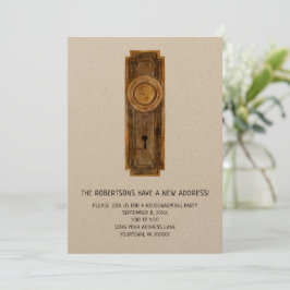 引っ越し祝いパーティーパーティの招待状付きドアノブ 招待状
