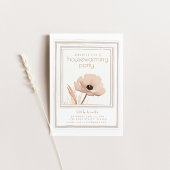 引っ越し祝いパーティーパーティの招待状写真枠 招待状