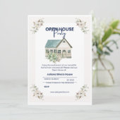 引っ越し祝いパーティーパーティの招待状、引っ越し祝いパーティー招待状 招待状 (スタンド正面)