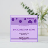 引っ越し祝いパーティーパーティの招待状 招待状 (スタンド正面)