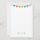 引っ越し祝いパーティーパーティの招待状 招待状 (裏面)