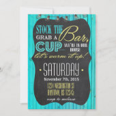 引っ越し祝いパーティーパーティの招待状 招待状 (正面)