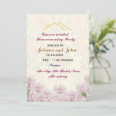 引っ越し祝いパーティーパーティの招待状 招待状 (スタンド正面)