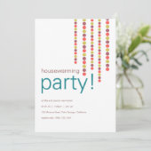 引っ越し祝いパーティーパーティの招待状 招待状 (スタンド正面)