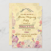 引っ越し祝いパーティーパーティの招待状 招待状 (正面/裏面)