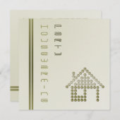 引っ越し祝いパーティーパーティの招待状 招待状 (正面/裏面)