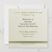 引っ越し祝いパーティーパーティの招待状 招待状 (裏面)