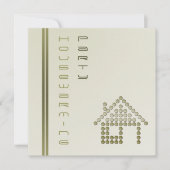 引っ越し祝いパーティーパーティの招待状 招待状 (正面)