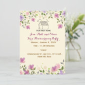 引っ越し祝いパーティーパーティの招待状 招待状 (スタンド正面)