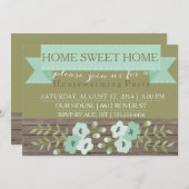 引っ越し祝いパーティーパーティの招待状 招待状 (正面/裏面)