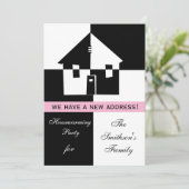 引っ越し祝いパーティーパーティの招待状 招待状 (スタンド正面)