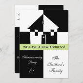 引っ越し祝いパーティーパーティの招待状 招待状 (正面/裏面)