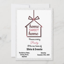 引っ越し祝いパーティーパーティの招待状 招待状