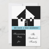 引っ越し祝いパーティーパーティの招待状 招待状 (正面)