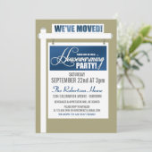 引っ越し祝いパーティーパーティの招待状 招待状 (スタンド正面)