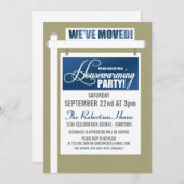 引っ越し祝いパーティーパーティの招待状 招待状 (正面/裏面)