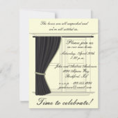 引っ越し祝いパーティーパーティの招待状 招待状 (正面)