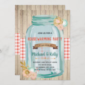 引っ越し祝いパーティーパーティの招待状 招待状 (正面/裏面)