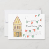 引っ越し祝いパーティーパーティの招待状|近隣 招待状 (正面)